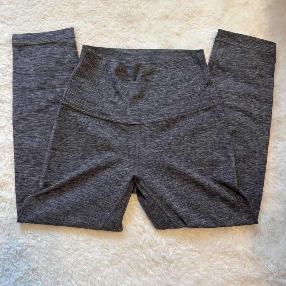 Lululemon Gray Leggings Align HR Crop 21” - Picture 1 of 6
